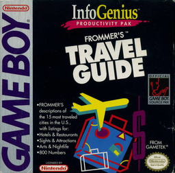 Frommer's Travel Guide box art for GameBoy